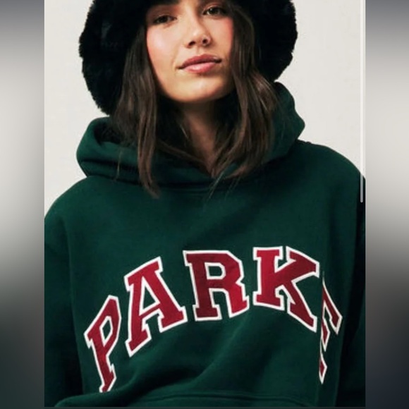 Parke Holiday Varsity Hoodie Forest + Maroon Size XXL - Picture 11 of 14